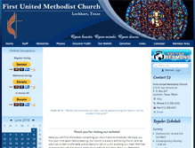 Tablet Screenshot of firstmethodistlockhart.org